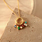 birthstones necklace with 7 individual birthstones