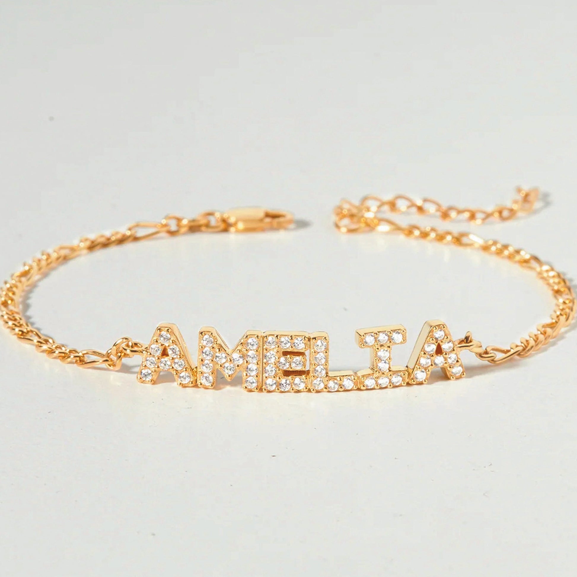 cz name bracelet