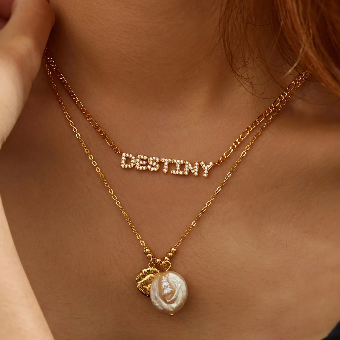 cz name necklace