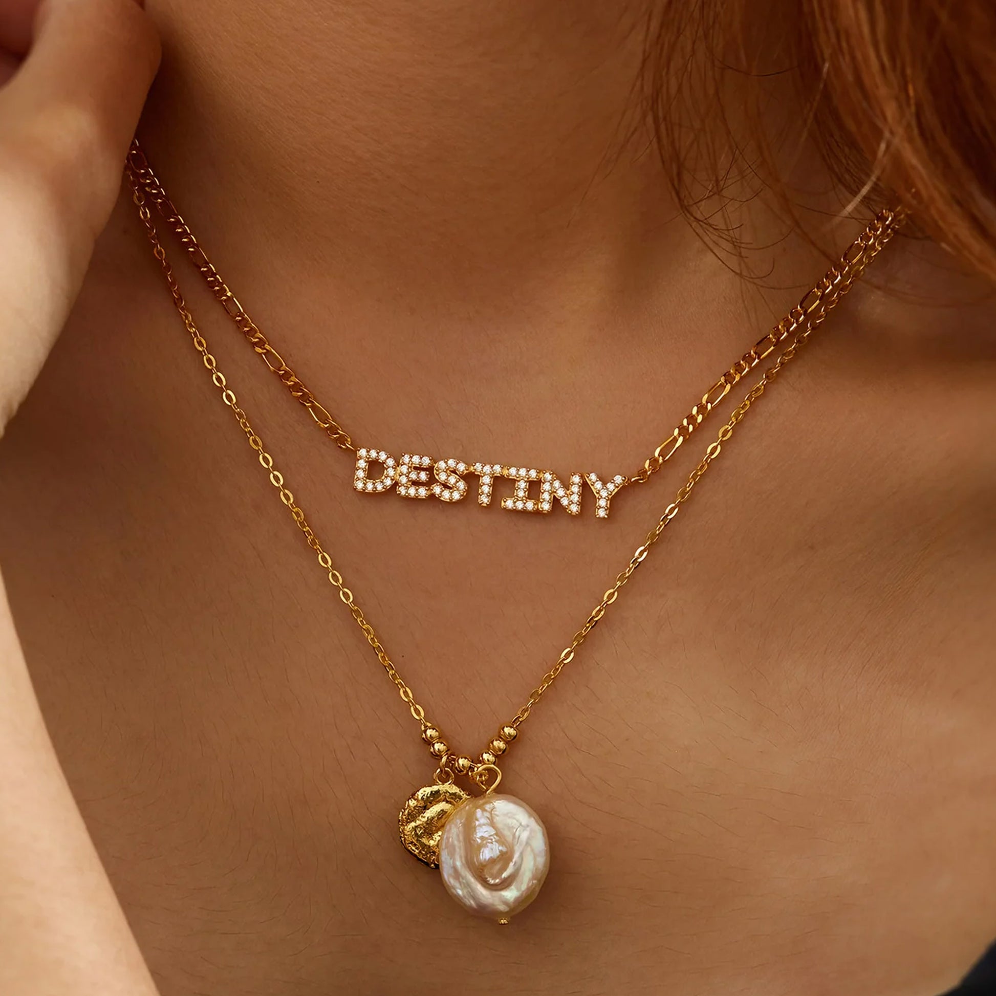 cz name necklace