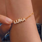 cz pave name bracelet