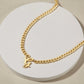 gold letter necklace