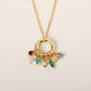 personalised birthstone necklace