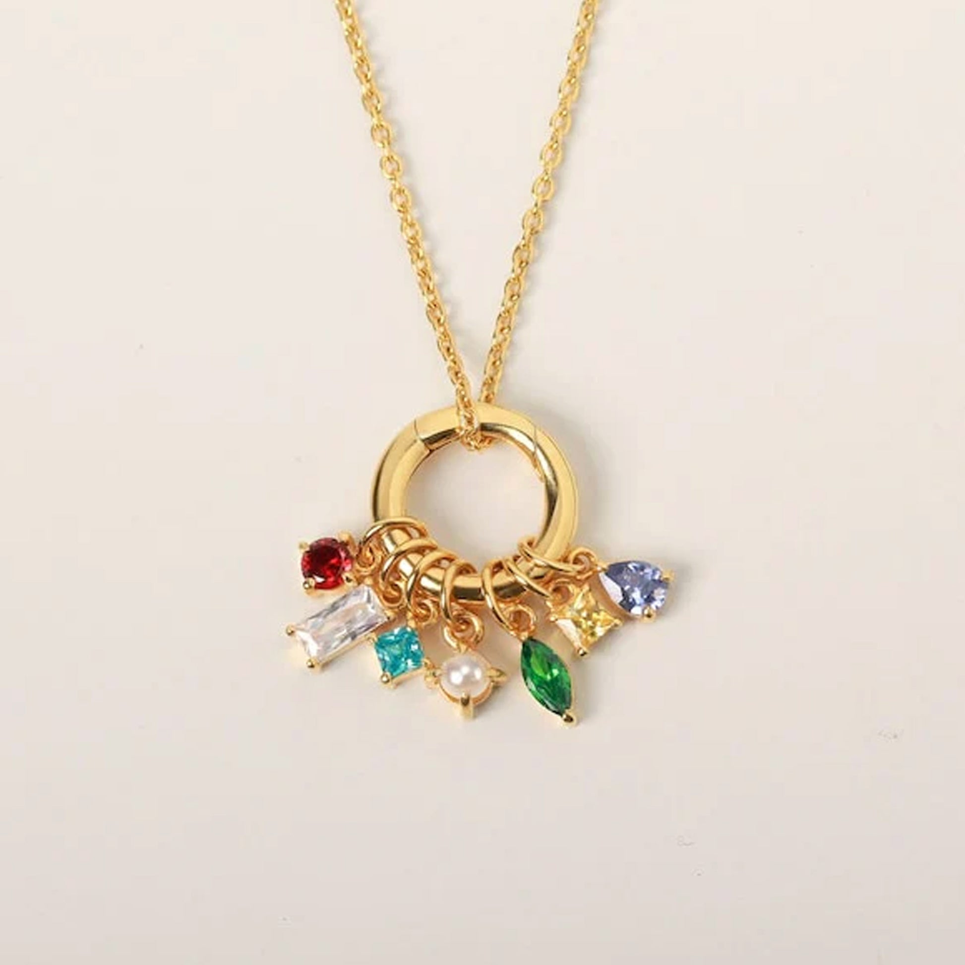 personalised birthstone necklace