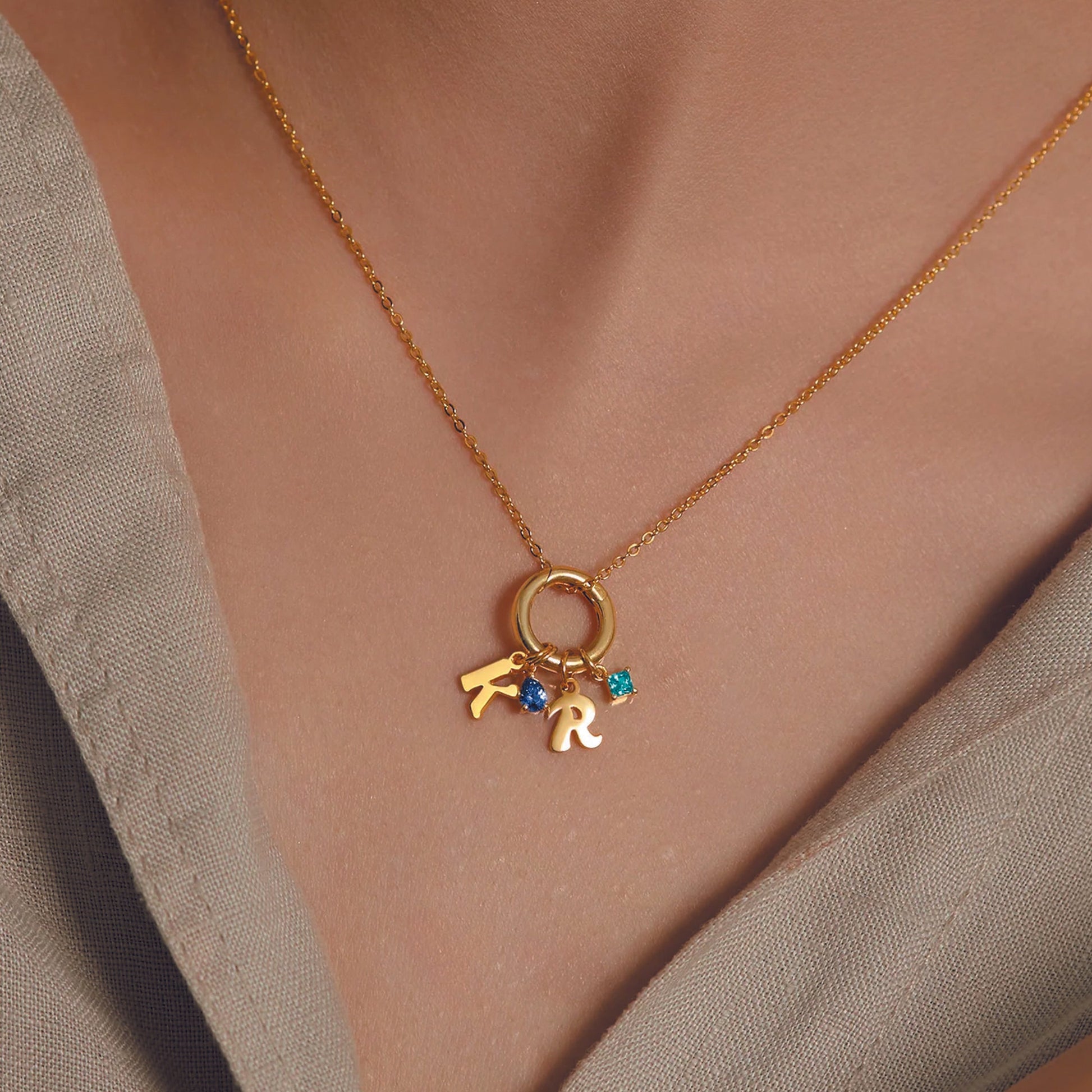 personalised charms necklace