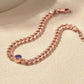 rose gold amethyst birthstone bracelet