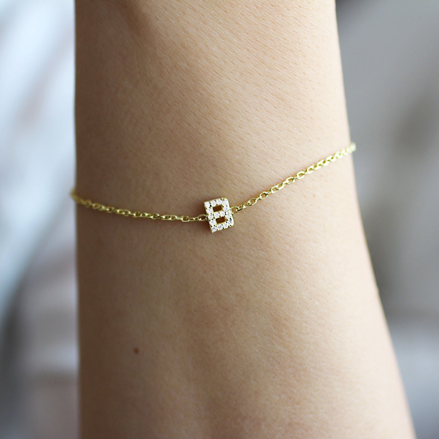Pavé Initial Bracelet