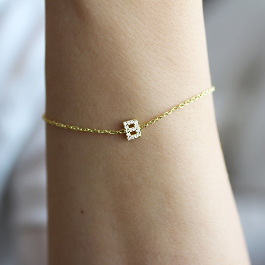 Pavé Initial Bracelet