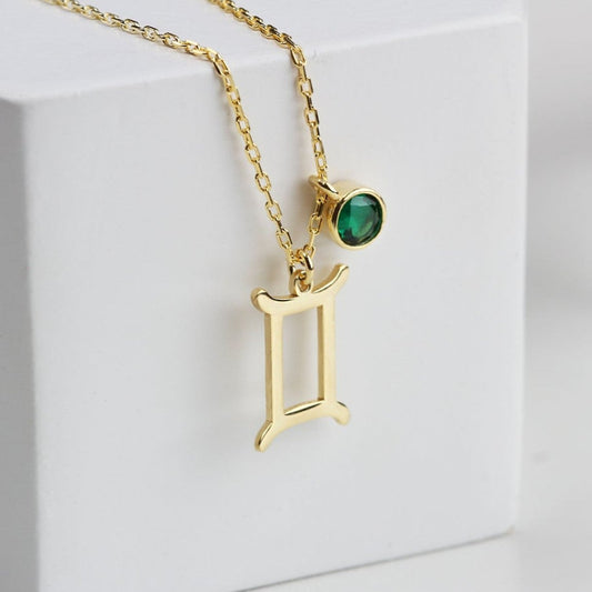 Zodiac Birthstone Necklace