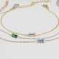 Baguette Birthstone Bracelet